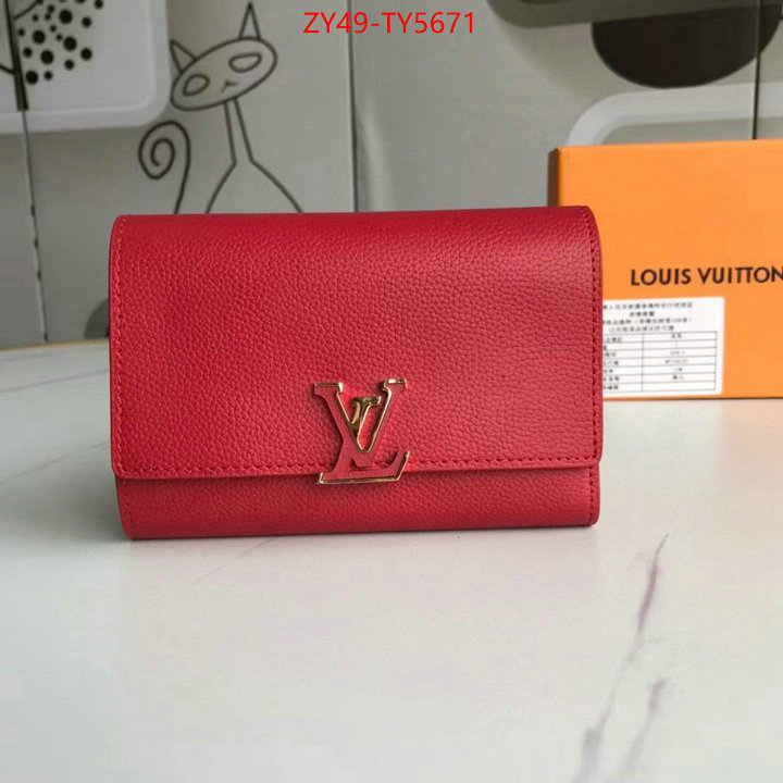 LV Bags(4A)-Wallet the best quality replica ID: TY5671 $: 49USD