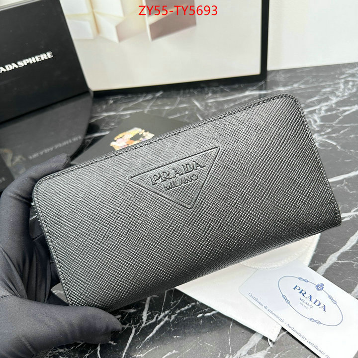 Prada Bags (4A)-Wallet aaaaa replica designer ID: TY5693 $: 55USD