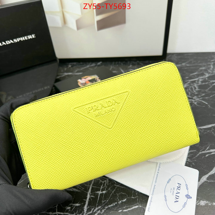 Prada Bags (4A)-Wallet aaaaa replica designer ID: TY5693 $: 55USD