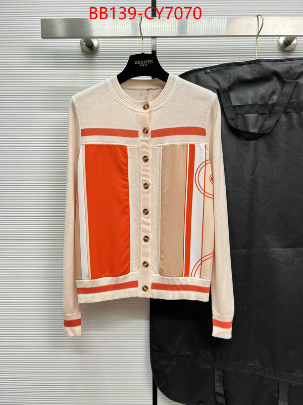 Clothing-Hermes replica sale online ID: CY7070 $: 139USD