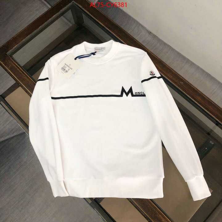 Clothing-Moncler shop cheap high quality 1:1 replica ID: CY6381 $: 75USD