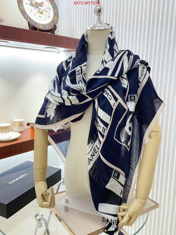 Scarf-Chanel what's the best place to buy replica ID: MY7574 $: 75USD