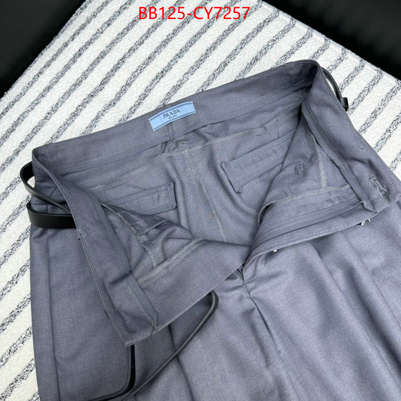 Clothing-Prada sell high quality ID: CY7257 $: 125USD