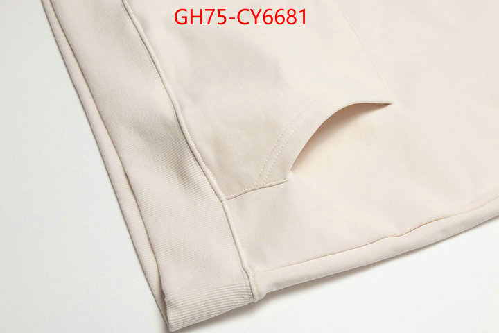 Clothing-Gucci replica best ID: CY6681 $: 75USD