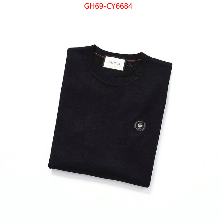 Clothing-Gucci the highest quality fake ID: CY6684 $: 69USD