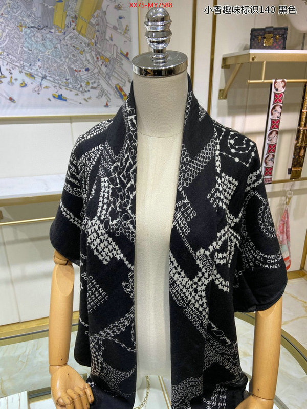 Scarf-Chanel wholesale designer shop ID: MY7588 $: 75USD