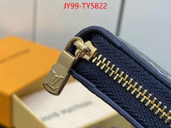 LV Bags(TOP)-Wallet top fake designer ID: TY5822 $: 99USD