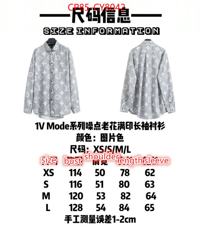 Clothing-LV cheap online best designer ID: CY8042 $: 85USD