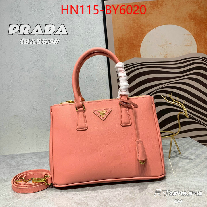 Prada Bags (4A)-Handbag- 2023 perfect replica designer ID: BY6020 $: 115USD