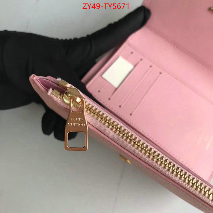 LV Bags(4A)-Wallet the best quality replica ID: TY5671 $: 49USD