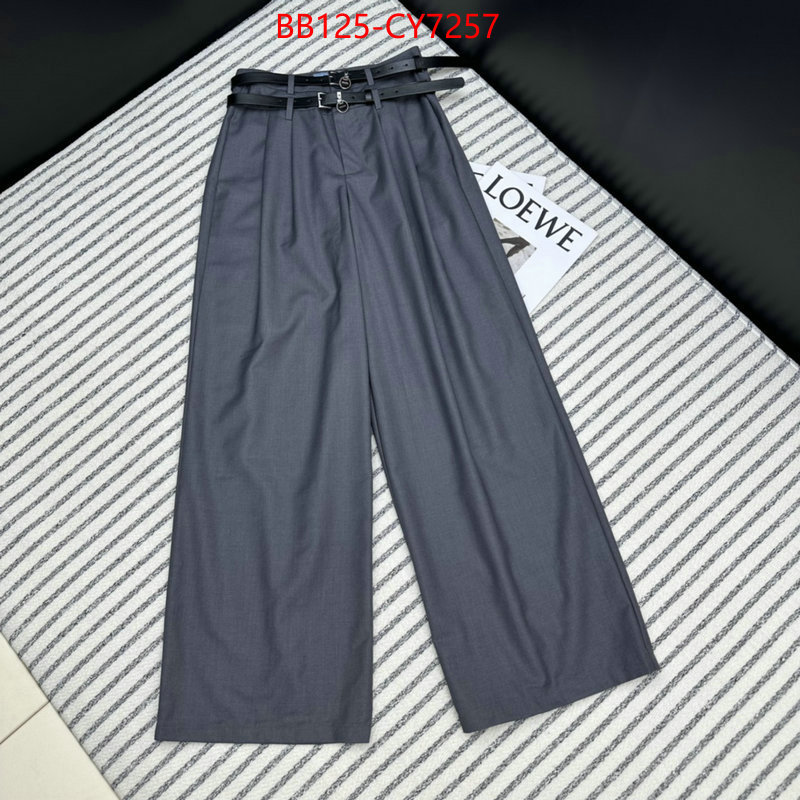 Clothing-Prada sell high quality ID: CY7257 $: 125USD