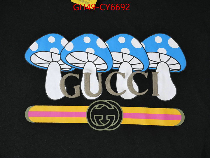 Clothing-Gucci replica 1:1 high quality ID: CY6692 $: 49USD