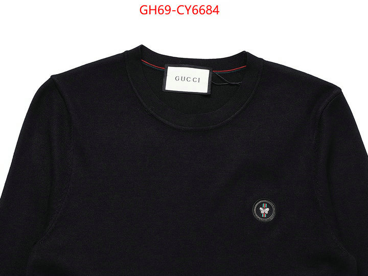 Clothing-Gucci the highest quality fake ID: CY6684 $: 69USD