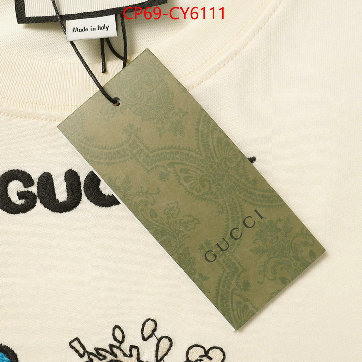 Clothing-Gucci fake high quality ID: CY6111 $: 69USD