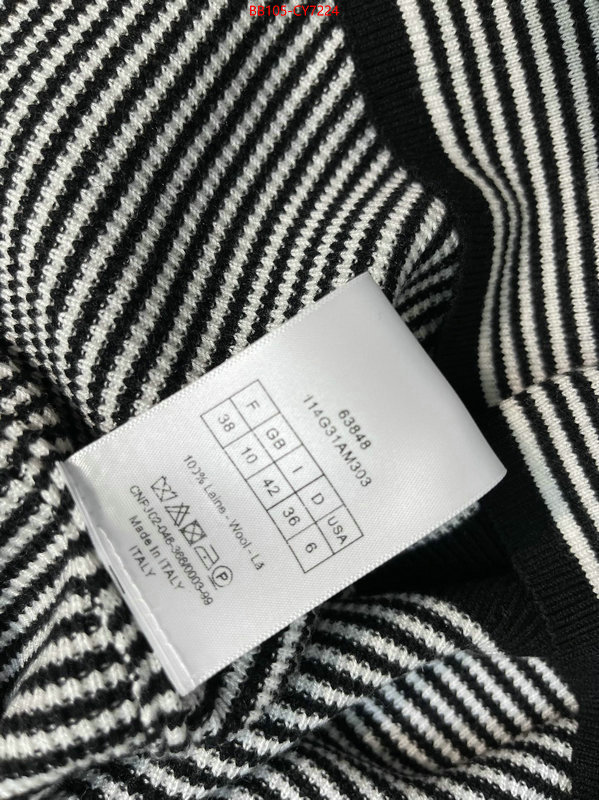 Clothing-Dior replica shop ID: CY7224 $: 105USD