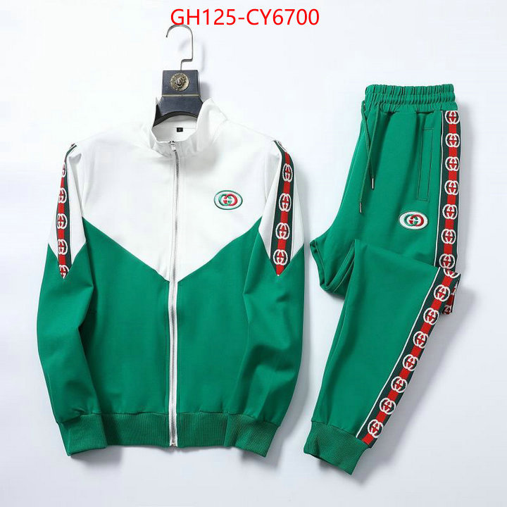 Clothing-Gucci replica best ID: CY6700 $: 125USD