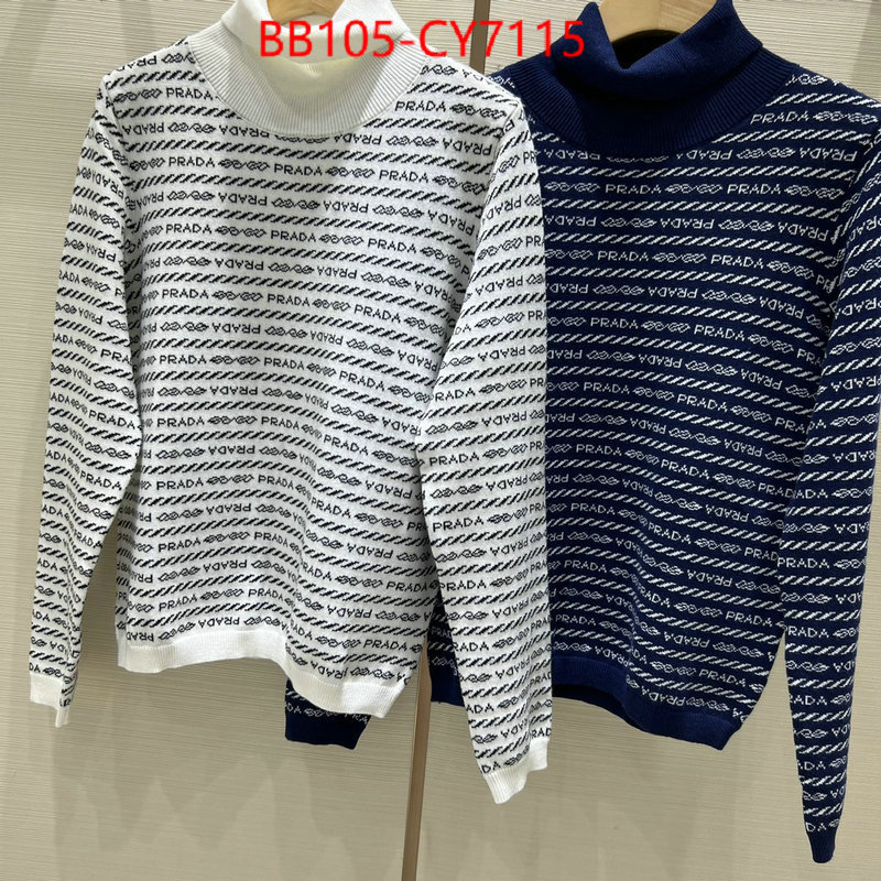 Clothing-Prada 2023 aaaaa replica 1st copy ID: CY7115 $: 105USD