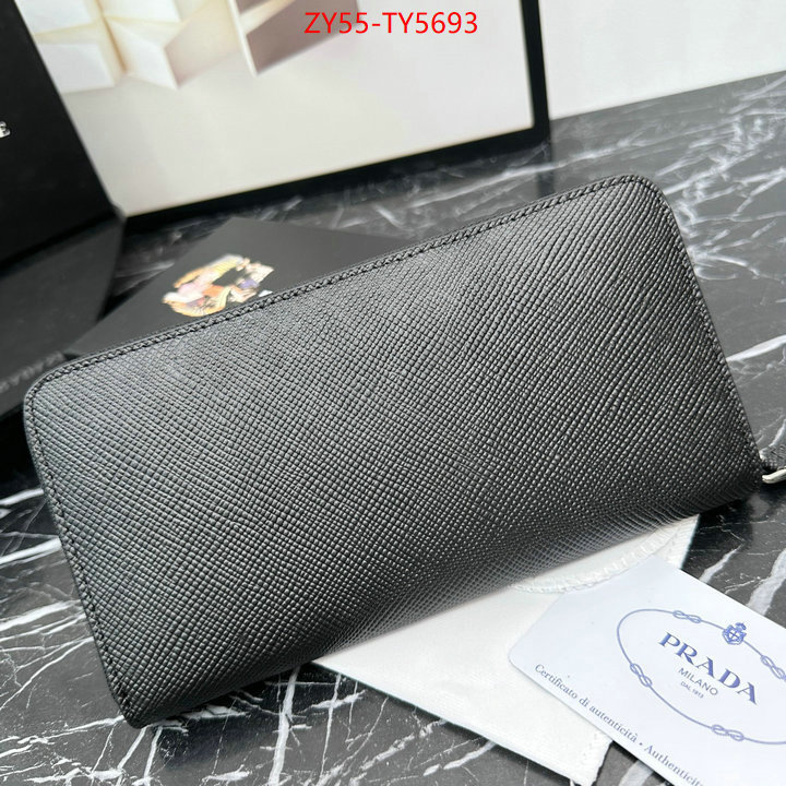 Prada Bags (4A)-Wallet aaaaa replica designer ID: TY5693 $: 55USD