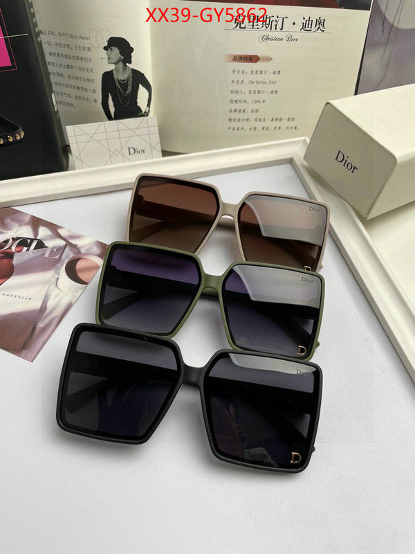 Glasses-Dior shop designer ID: GY5862 $: 39USD