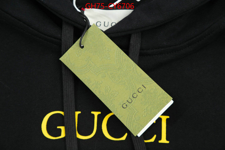 Clothing-Gucci fake high quality ID: CY6706 $: 75USD