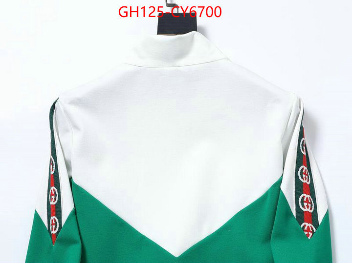 Clothing-Gucci replica best ID: CY6700 $: 125USD