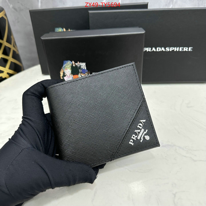 Prada Bags (4A)-Wallet top fake designer ID: TY5694 $: 49USD