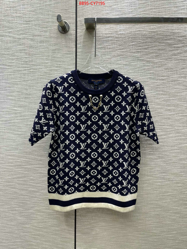 Clothing-LV mirror copy luxury ID: CY7195 $: 95USD