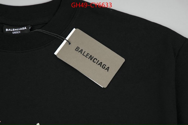 Clothing-Balenciaga replica wholesale ID: CY6633 $: 49USD