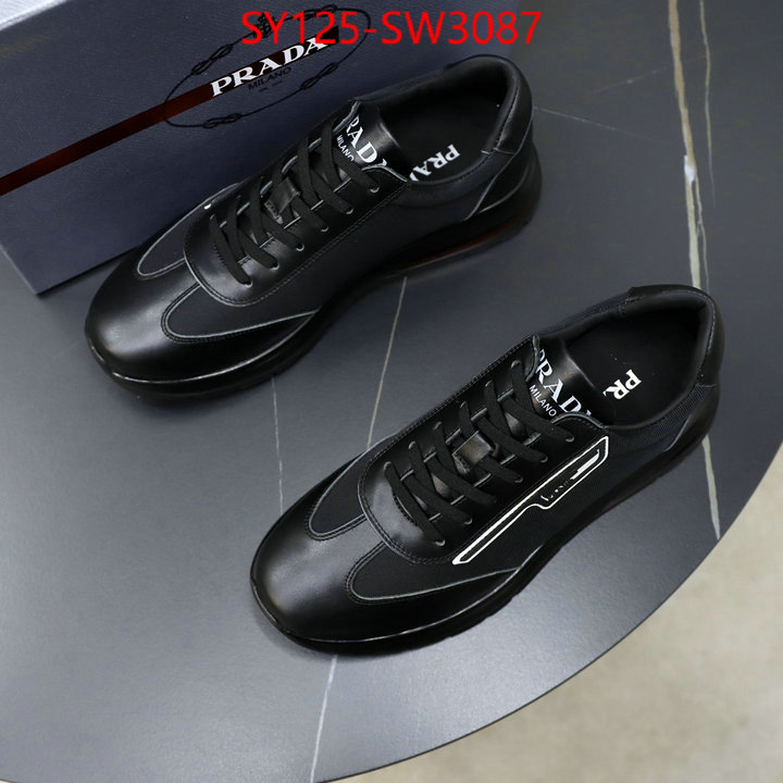 Men shoes-Prada designer high replica ID: SW3087 $: 125USD