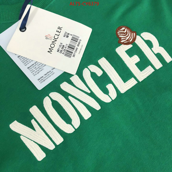 Clothing-Moncler outlet sale store ID: CY6379 $: 75USD