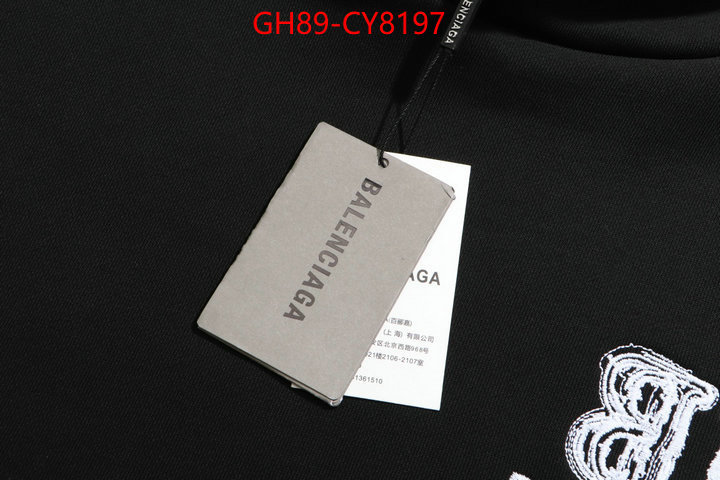 Clothing-Balenciaga brand designer replica ID: CY8197 $: 89USD