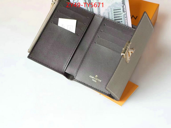 LV Bags(4A)-Wallet the best quality replica ID: TY5671 $: 49USD