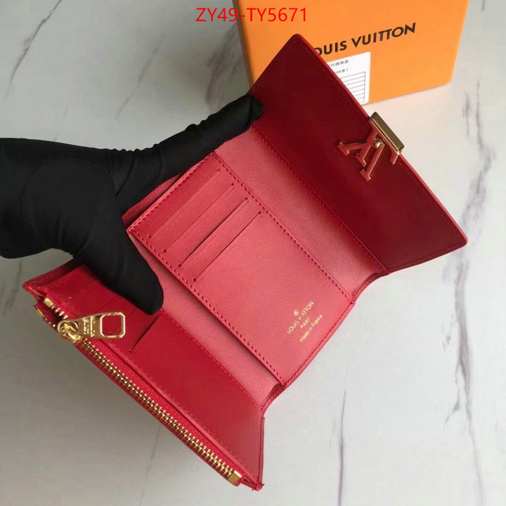 LV Bags(4A)-Wallet the best quality replica ID: TY5671 $: 49USD