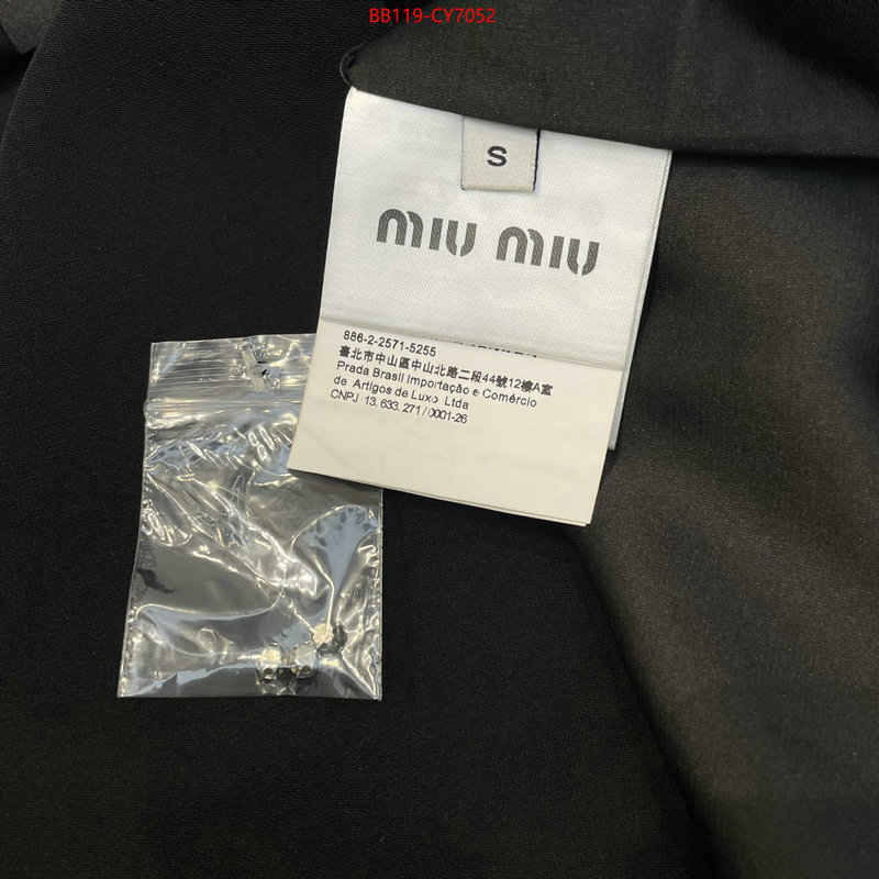 Clothing-MIU MIU the top ultimate knockoff ID: CY7052 $: 119USD
