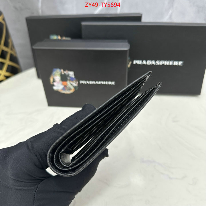 Prada Bags (4A)-Wallet top fake designer ID: TY5694 $: 49USD