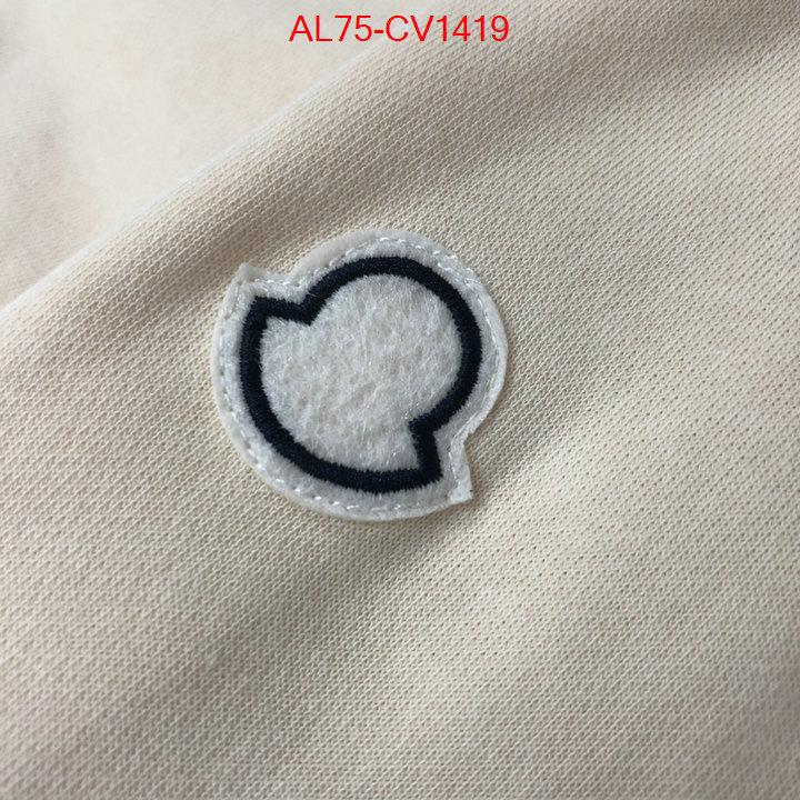 Clothing-Moncler where can i find ID: CV1419 $: 75USD