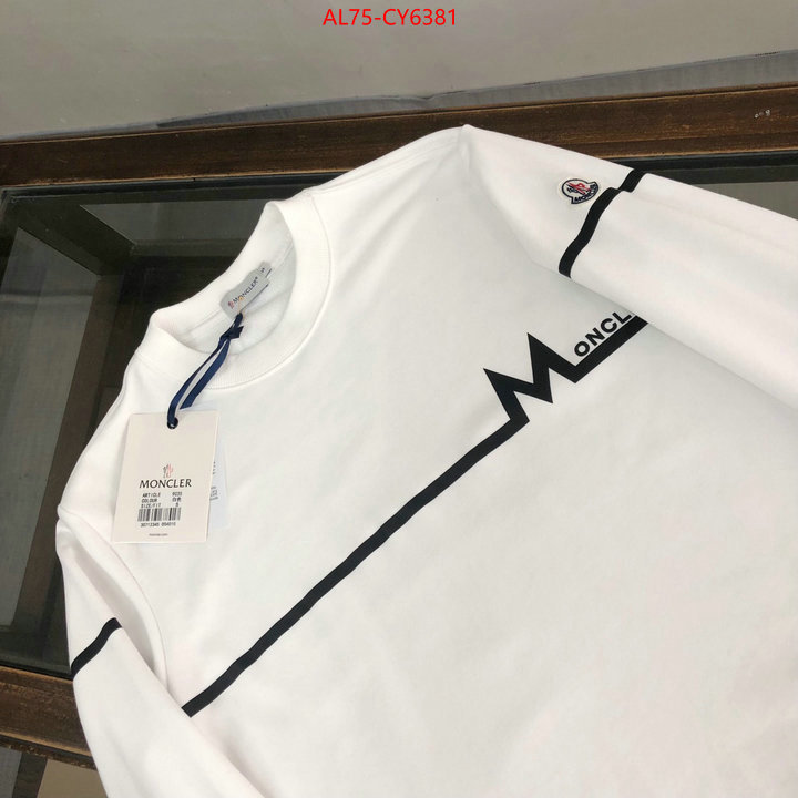 Clothing-Moncler shop cheap high quality 1:1 replica ID: CY6381 $: 75USD