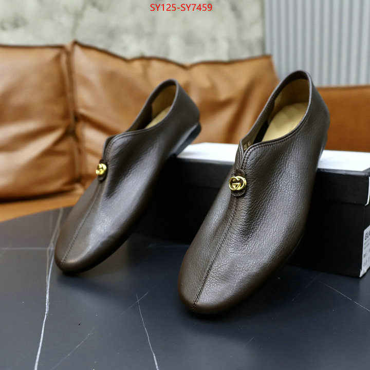 Men Shoes-Gucci 1:1 replica wholesale ID: SY7459 $: 125USD