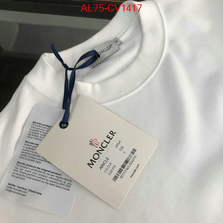 Clothing-Moncler buy cheap ID: CV1417 $: 75USD
