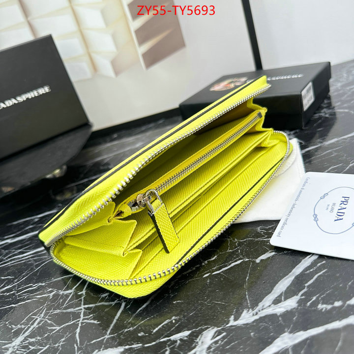 Prada Bags (4A)-Wallet aaaaa replica designer ID: TY5693 $: 55USD