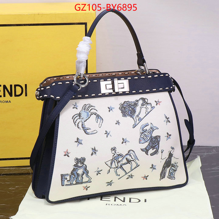 Fendi Bags(4A)-Peekaboo top fake designer ID: BY6895 $: 105USD