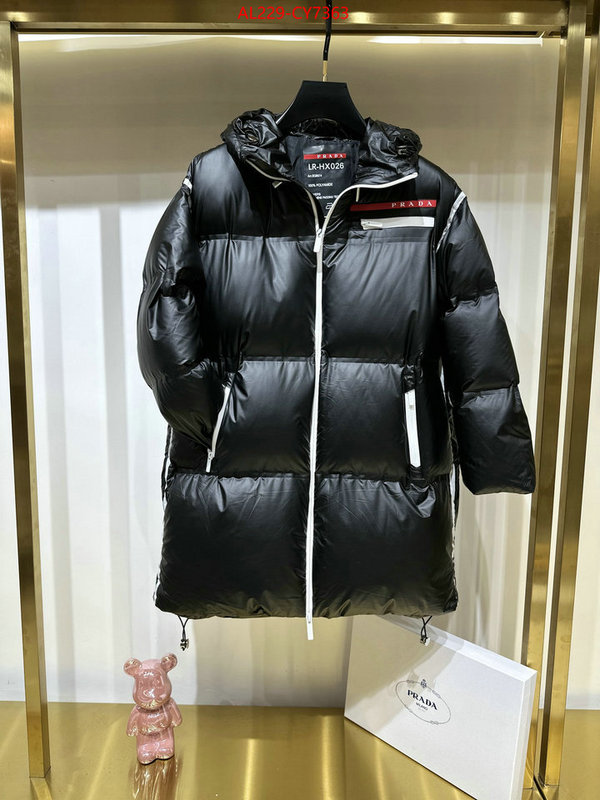 Down jacketMen-Prada high quality replica ID: CY7363 $: 229USD