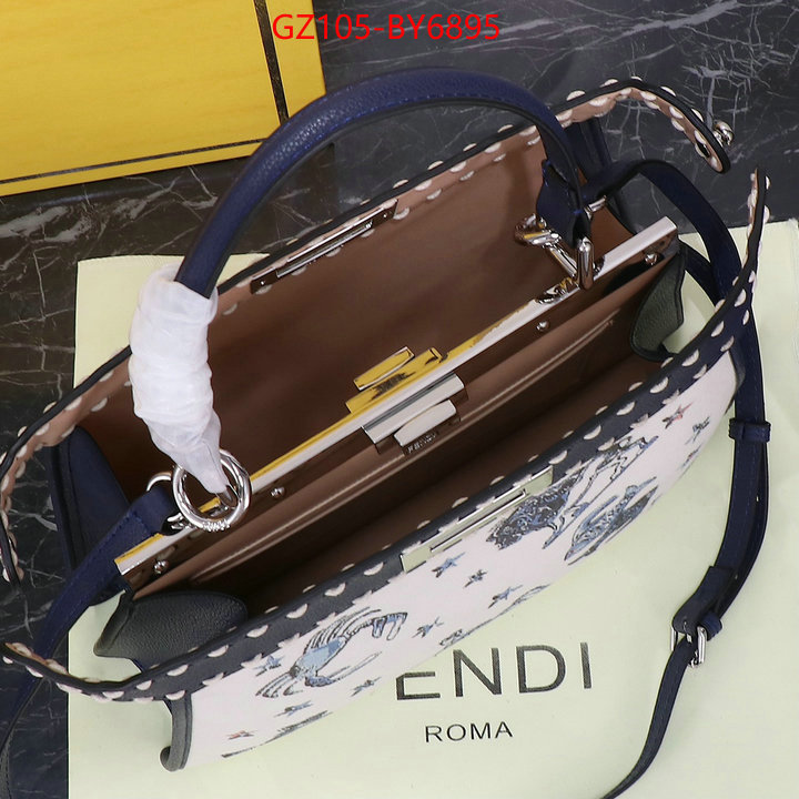 Fendi Bags(4A)-Peekaboo top fake designer ID: BY6895 $: 105USD