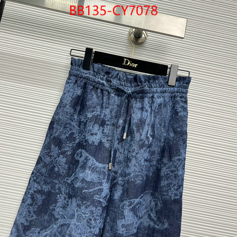 Clothing-Dior best luxury replica ID: CY7078 $: 135USD