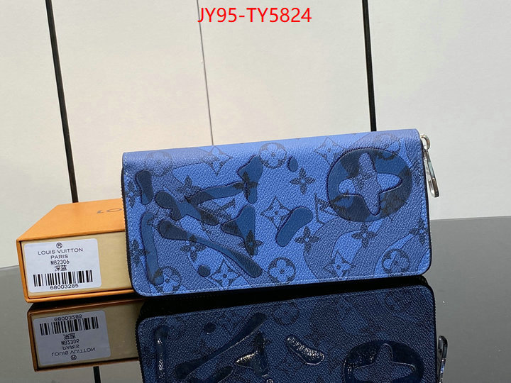 LV Bags(TOP)-Wallet sell online luxury designer ID: TY5824 $: 95USD