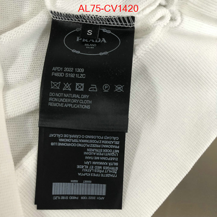 Clothing-Prada highest quality replica ID: CV1420 $: 75USD