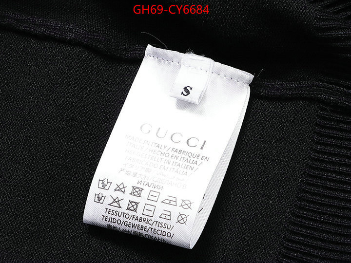 Clothing-Gucci the highest quality fake ID: CY6684 $: 69USD