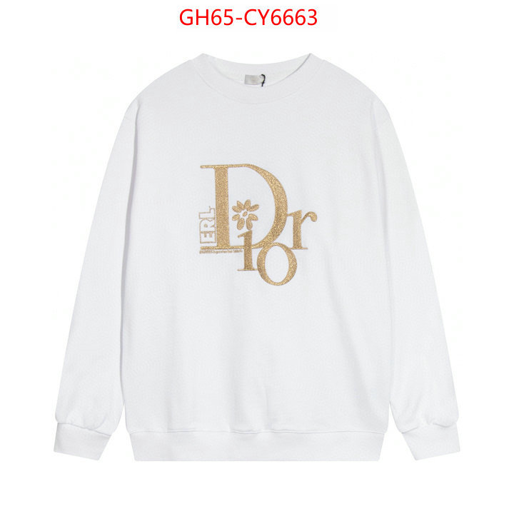 Clothing-Dior high quality online ID: CY6663 $: 65USD