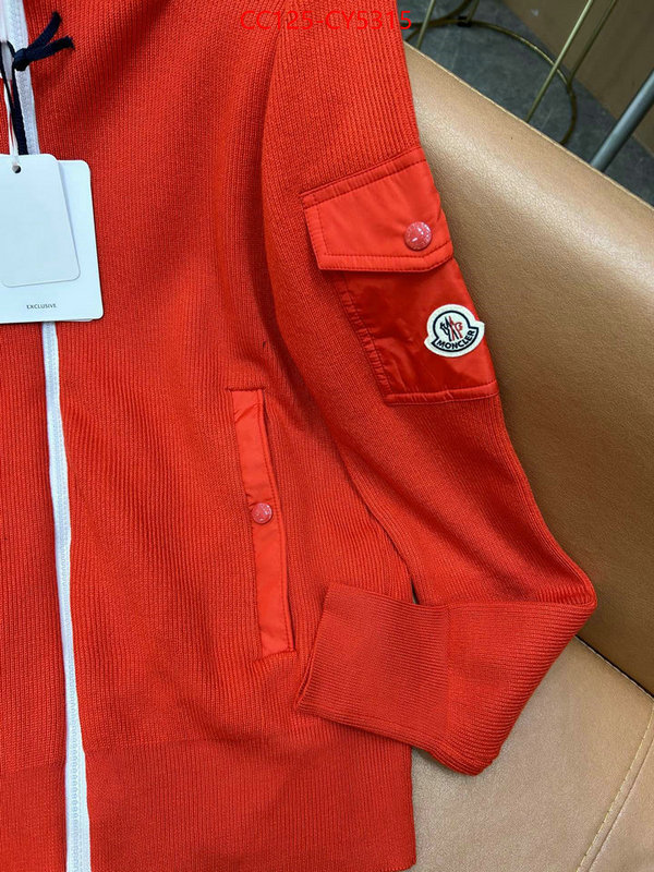 Clothing-Moncler top quality replica ID: CY5315 $: 125USD