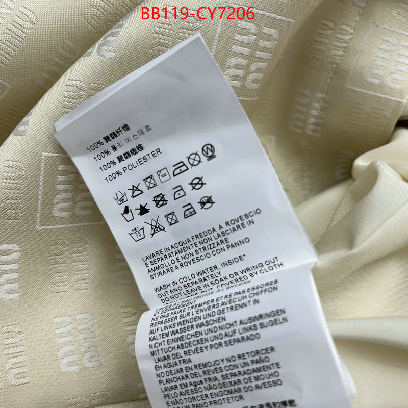 Clothing-MIU MIU shop the best high authentic quality replica ID: CY7206 $: 119USD